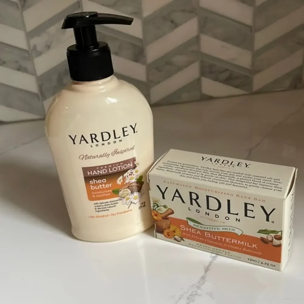 Yardley London NEW Shea Butter Sensitive Skin Lot Soap & Lotion Full‎ Size